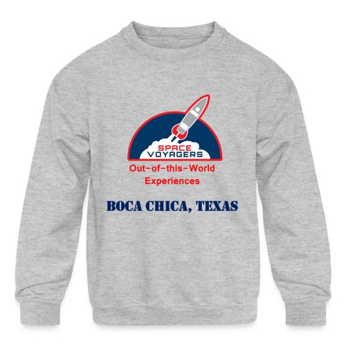 Space Voyagers - Boca Chica, Texas - Kids' Crewneck Sweatshirt