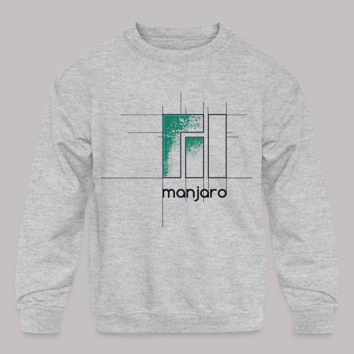 Manjaro Logo Draft - Kids' Crewneck Sweatshirt