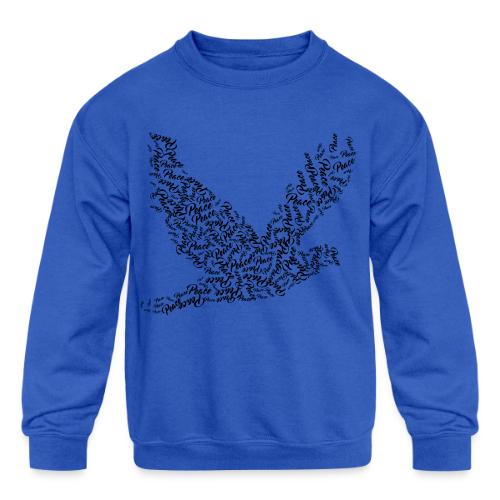 DOVE Peace in FLIGHT - Kids' Crewneck Sweatshirt