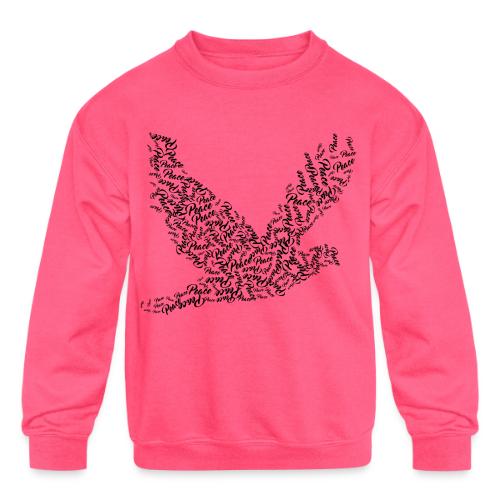 DOVE Peace in FLIGHT - Kids' Crewneck Sweatshirt