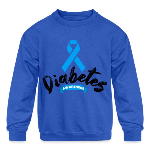Diabetes Awareness - Kids' Crewneck Sweatshirt