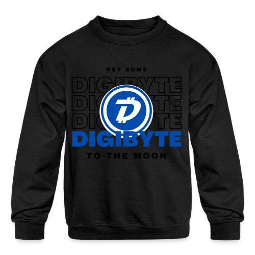 Digibyte. More secure, faster, forward thinking - Kids' Crewneck Sweatshirt