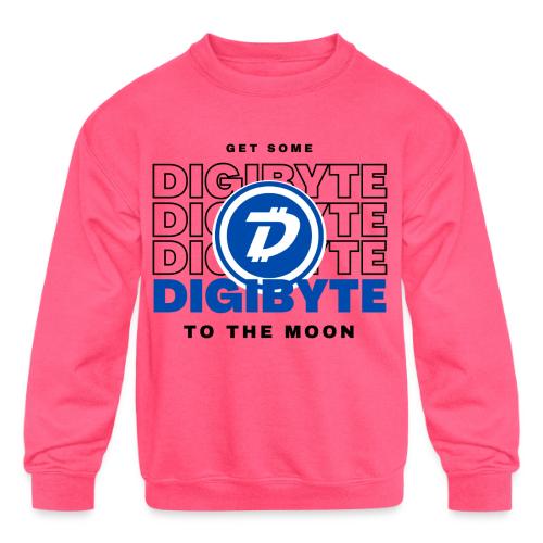Digibyte. More secure, faster, forward thinking - Kids' Crewneck Sweatshirt