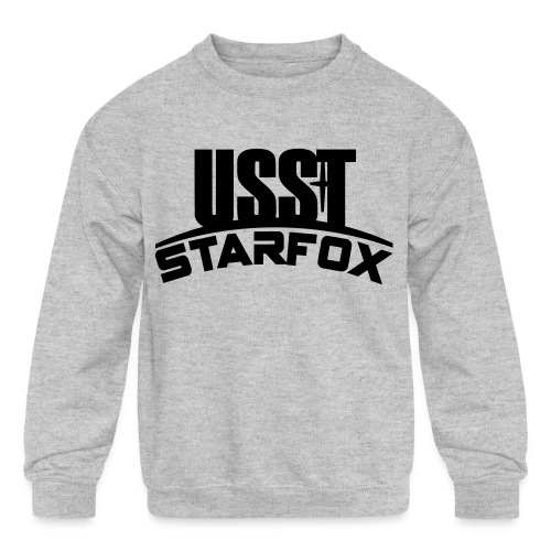 USST STARFOX Text - Kids' Crewneck Sweatshirt