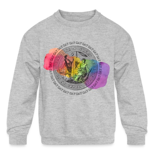 The Gay State of North Carolina - Kids' Crewneck Sweatshirt