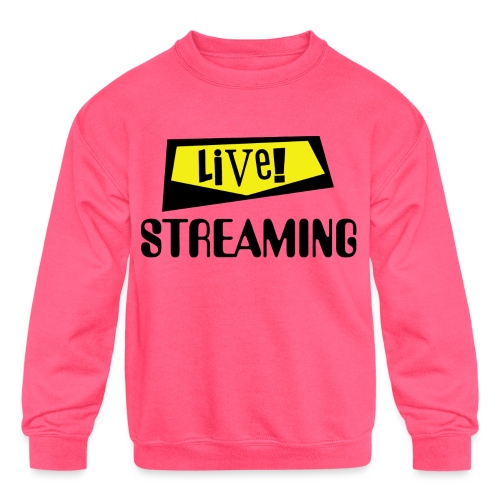 Live Streaming - Kids' Crewneck Sweatshirt