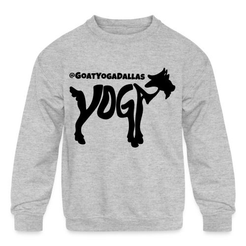 Goat Yoga Dallas - Kids' Crewneck Sweatshirt