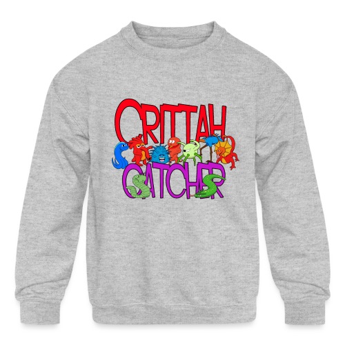 crittah catcher - Kids' Crewneck Sweatshirt