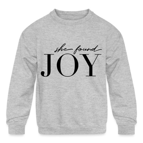Choose Joy Coffee Mug - Kids' Crewneck Sweatshirt