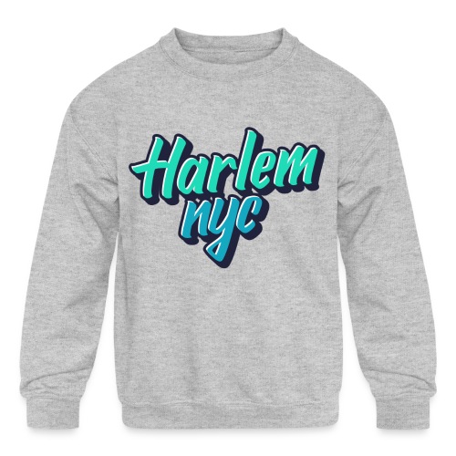 Harlem NYC Graffiti Tag - Kids' Crewneck Sweatshirt