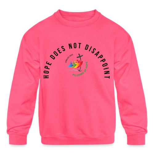 pilgrims of hope 2025 logo hope - Kids' Crewneck Sweatshirt