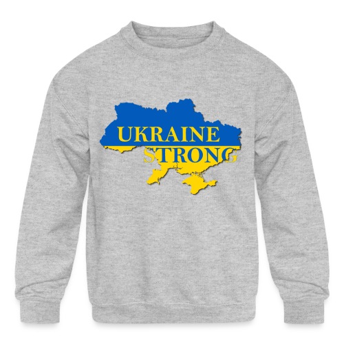 Ukraine Strong - Kids' Crewneck Sweatshirt
