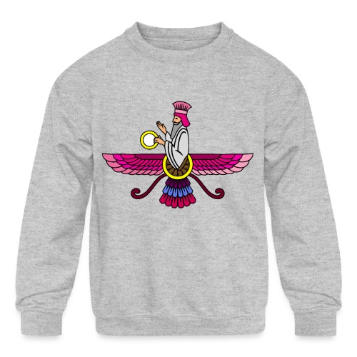 Faravahar and colors 4 - Kids' Crewneck Sweatshirt