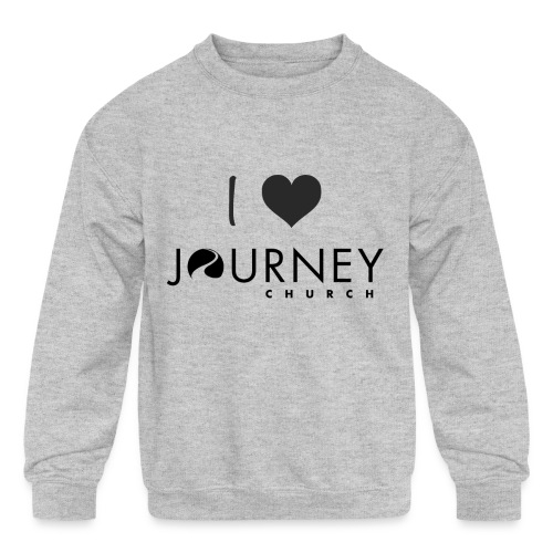 I Heart Journey - Dark Print - Kids' Crewneck Sweatshirt
