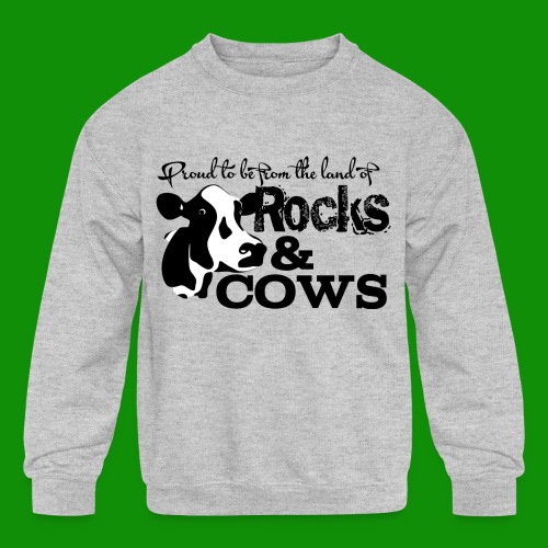 Rocks & Cows Proud - Kids' Crewneck Sweatshirt
