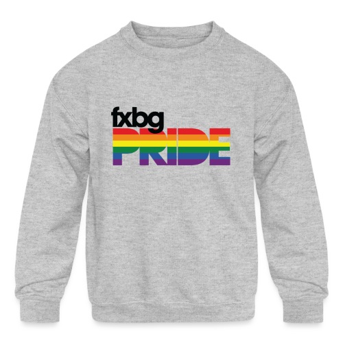 FXBG PRIDE LOGO - Kids' Crewneck Sweatshirt