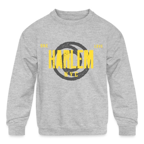 Harlem One Love NYC Design - Kids' Crewneck Sweatshirt