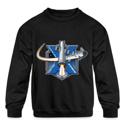 Starship Flight 10 Patch - Kids' Crewneck Sweatshirt