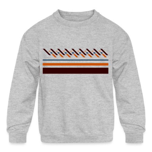 Cute, colorful striped designs for the seasons - Kids' Crewneck Sweatshirt