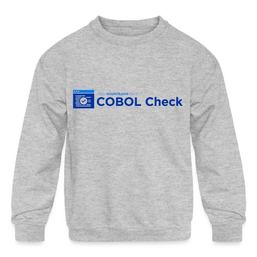 COBOL Check - Kids' Crewneck Sweatshirt