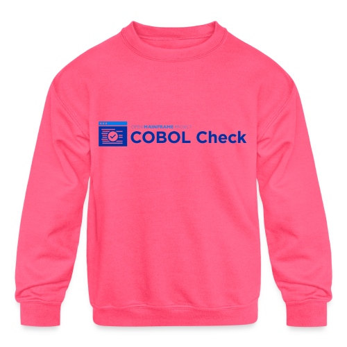 COBOL Check - Kids' Crewneck Sweatshirt