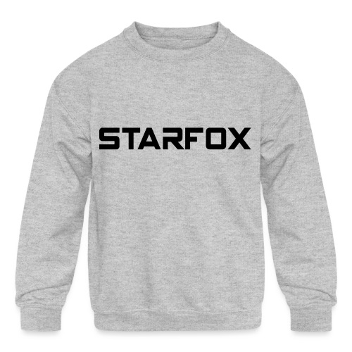 STARFOX Text - Kids' Crewneck Sweatshirt