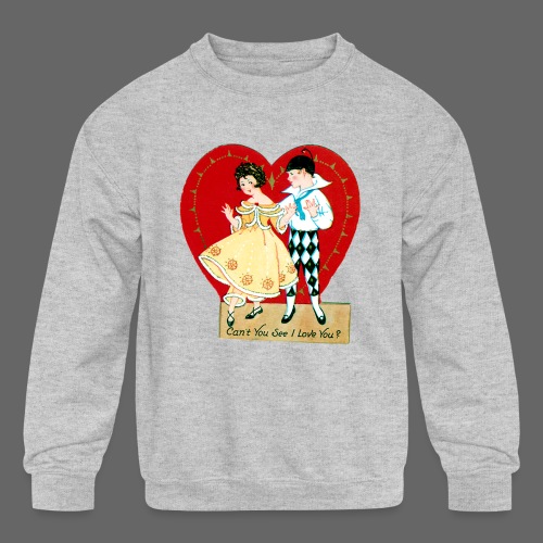 Vintage Valentine's Day - Kids' Crewneck Sweatshirt