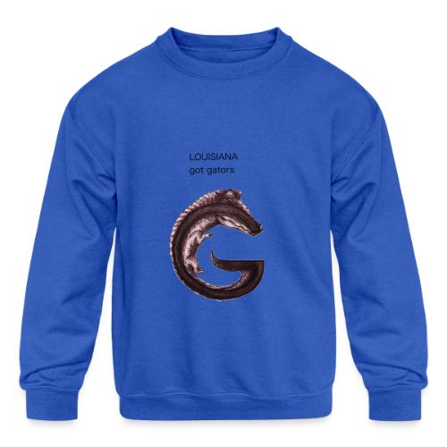 Louisiana gator - Kids' Crewneck Sweatshirt