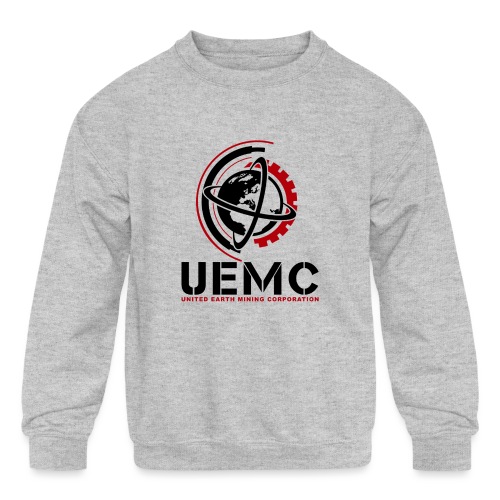 UEMC Logo Black - Kids' Crewneck Sweatshirt