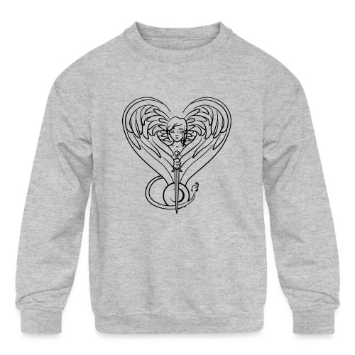 Sphinx valentine - Kids' Crewneck Sweatshirt