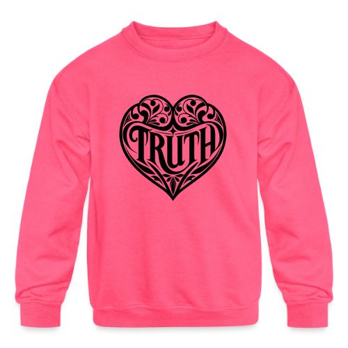 TRUTH in HEART - Kids' Crewneck Sweatshirt