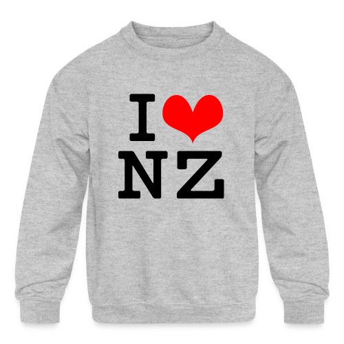 I Love NZ - Kids' Crewneck Sweatshirt