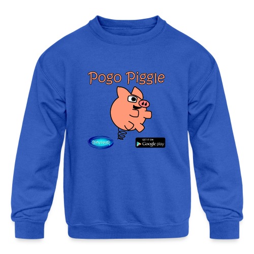 Pogo Piggle - Kids' Crewneck Sweatshirt