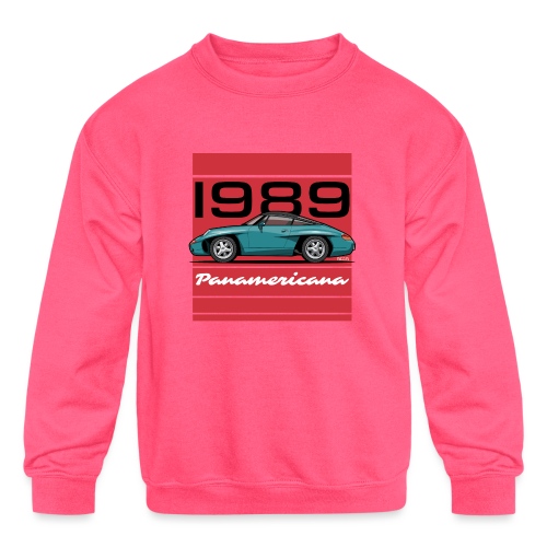 1989 P0r5che Panamericana Concept Car - Kids' Crewneck Sweatshirt