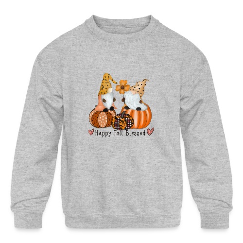 Fall gnomes - Kids' Crewneck Sweatshirt