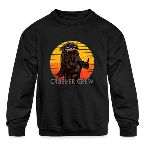 Crusher Crew Cryptid Sunset - Kids' Crewneck Sweatshirt