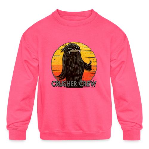 Crusher Crew Cryptid Sunset - Kids' Crewneck Sweatshirt