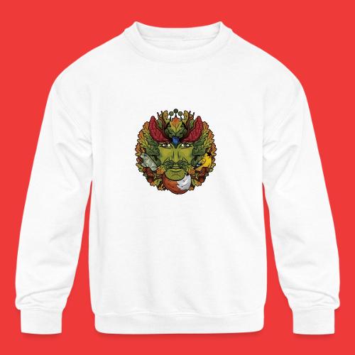 I'm A Mindful Wanderer (white text for dark items) - Kids' Crewneck Sweatshirt