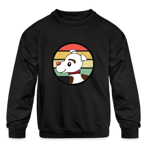 Retro Cosmo Design - Kids' Crewneck Sweatshirt