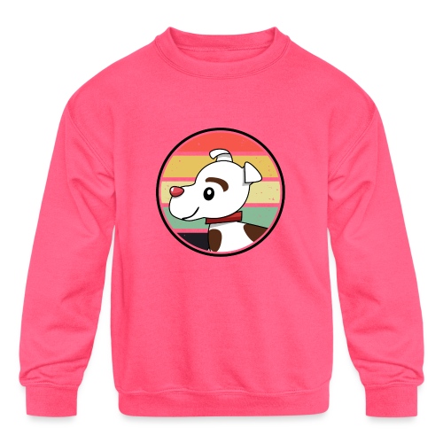 Retro Cosmo Design - Kids' Crewneck Sweatshirt