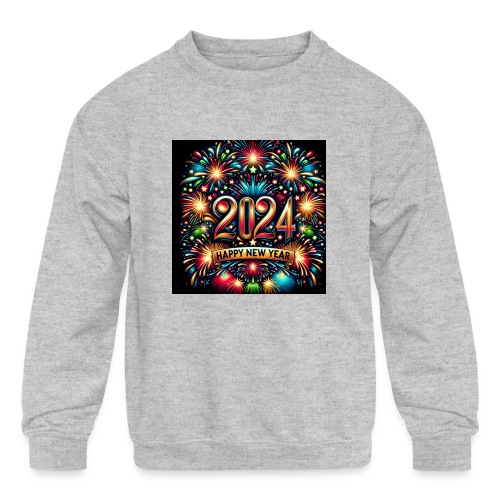 Happy new year 2024 - Kids' Crewneck Sweatshirt