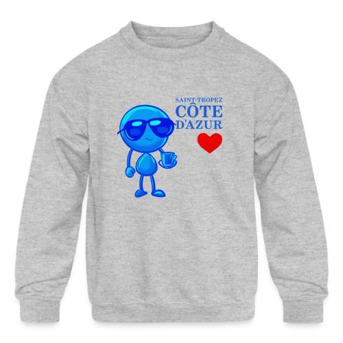 Smoon City_Saint Tropez Côte d'Azur - Kids' Crewneck Sweatshirt