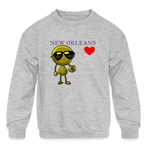 Smoon City_New Orleans - Kids' Crewneck Sweatshirt