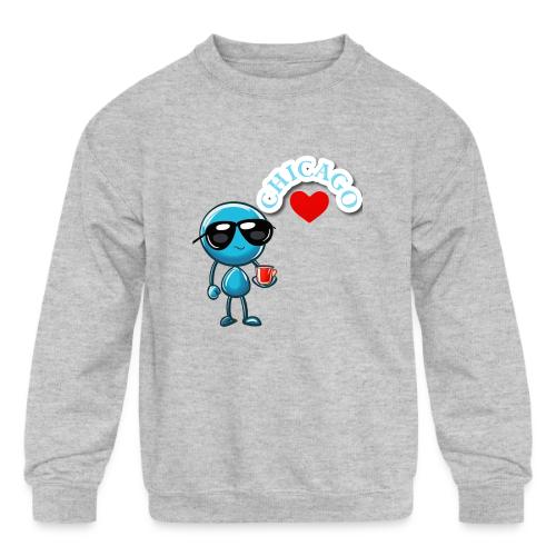 Smoon City_Chicago - Kids' Crewneck Sweatshirt