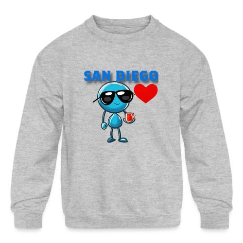 Smoon City_San Diego - Kids' Crewneck Sweatshirt
