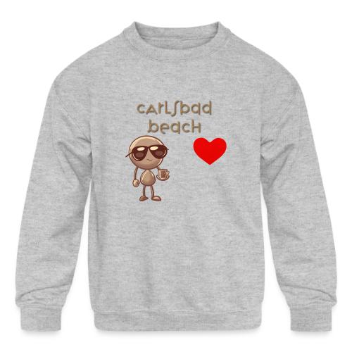 Smoon City_Carlsbad Beach - Kids' Crewneck Sweatshirt