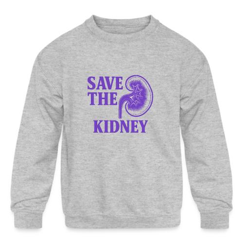 Save the kidney - Kids' Crewneck Sweatshirt