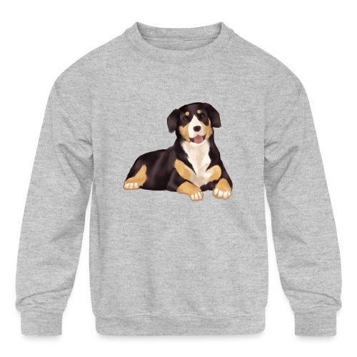 black dog - Kids' Crewneck Sweatshirt