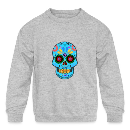 OBS Skull - Kids' Crewneck Sweatshirt