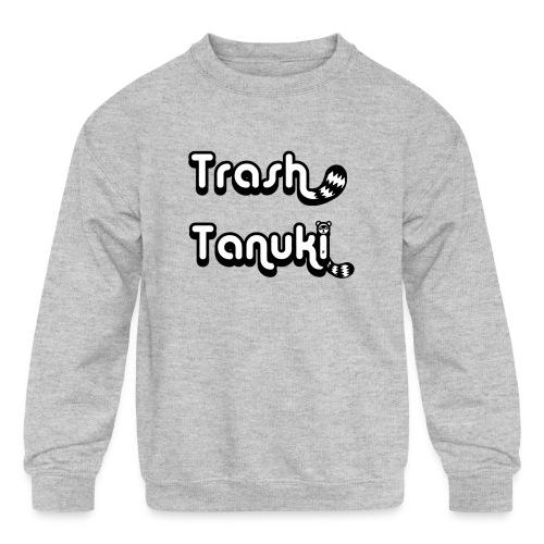 Trash Tanuki - Kids' Crewneck Sweatshirt